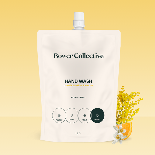 Bower Bower Natural Hand Wash Refill - Orange Blossom & Mimosa 1L