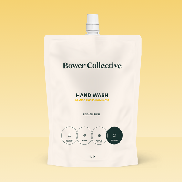 bower Bower Natural Hand Wash Refill - Orange Blossom & Mimosa 1L