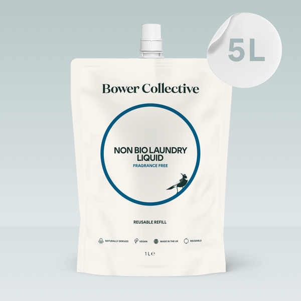 bower Bower Non-Bio Laundry Liquid Refill - Fragrance Free 5L Bag in Box