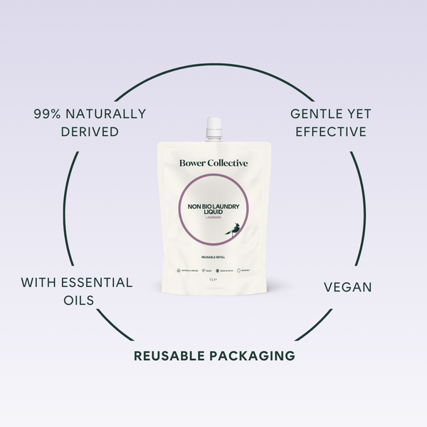 Bower Bower Non-Bio Laundry Liquid Refill - Lavender 1L