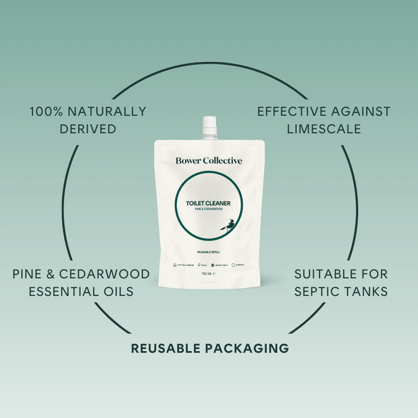 Bower Bower Toilet Cleaner Refill – Pine & Cedarwood 750ml