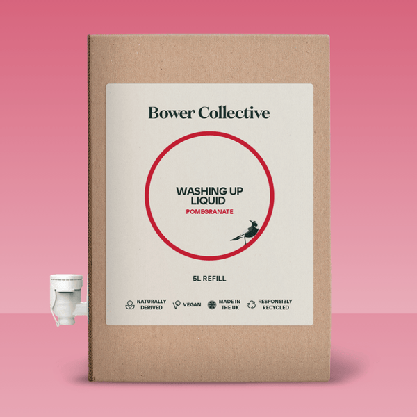 bower Bower Washing Up Liquid Refill - Pomegranate - Bag in Box - 5L