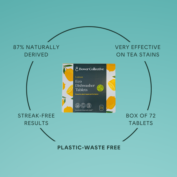 Bower Classic Eco Dishwasher Tablets - Box Of 72 [Old Version]