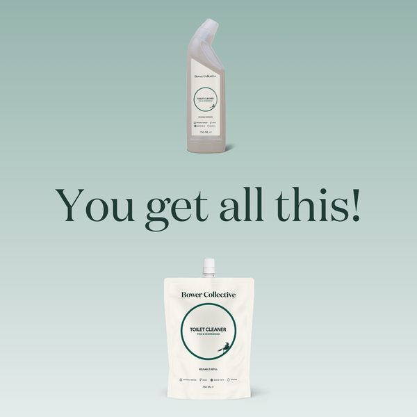 Bower Refillable Toilet Cleaner Dispenser And Refill