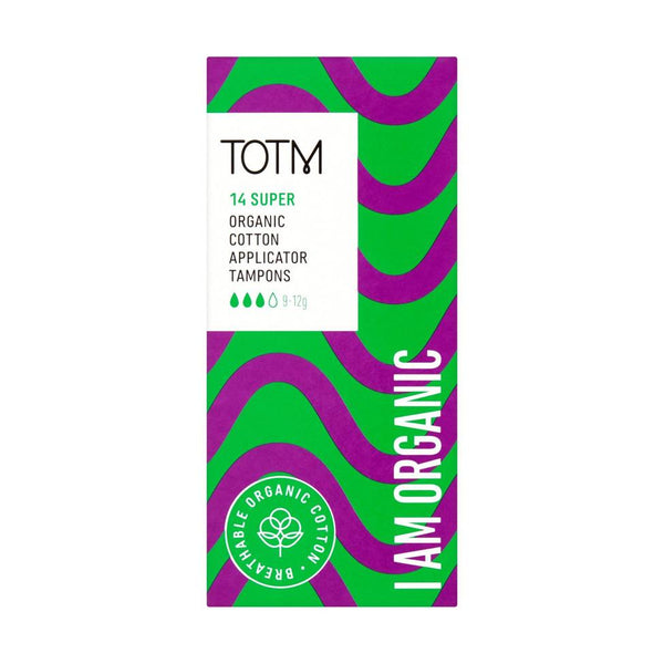 Bower TOTM Organic Cotton Applicator Tampons – Light Regular Super Super Plus