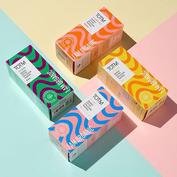 bower TOTM Organic Cotton Applicator Tampons – Light Regular Super Super Plus