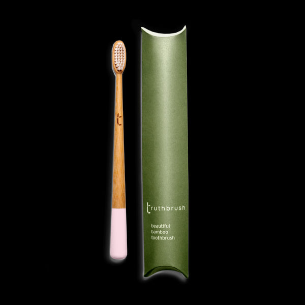Bower Truthbrush Bamboo Toothbrush – Soft/Medium – White/Pink/Grey/Green