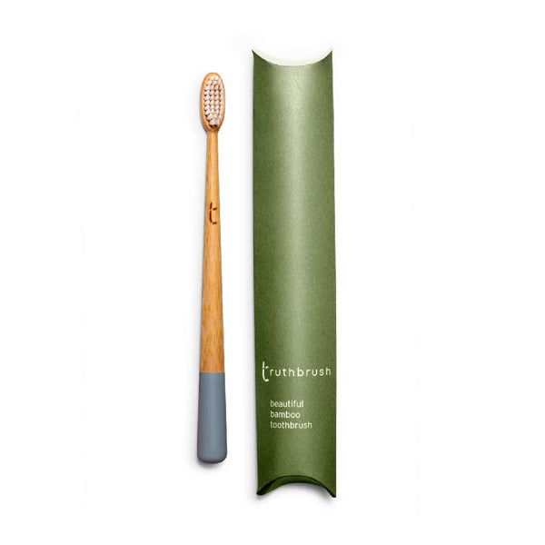 bower Truthbrush Bamboo Toothbrush – Soft/Medium – White/Pink/Grey/Green