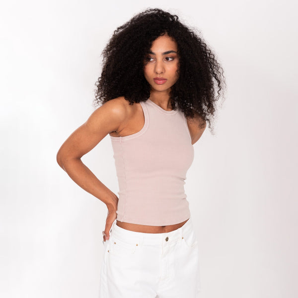 Bowery Nyc RIB TANK TOP - SLIM FIT