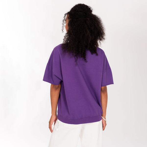 Bowery Nyc CREW NECK S/S LIGHT WEIGHT SWEAT - OVERSIZED FIT