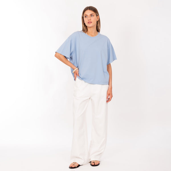 Bowery Nyc CREW NECK S/S T-SHIRT - VINTAGE JERSEY - OVERSIZE FIT