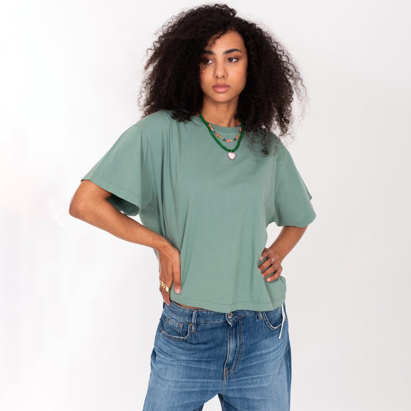 Bowery Nyc CREW NECK S/S T-SHIRT - VINTAGE JERSEY - OVERSIZE FIT