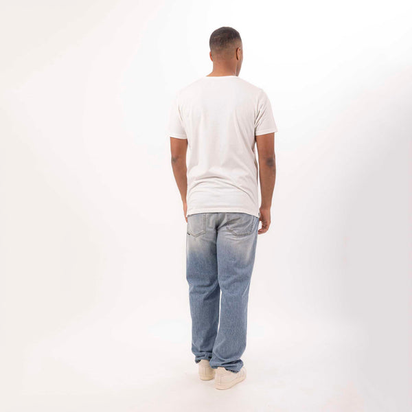 Bowery Nyc MAN'S "A LIFE" CREWNECK SHORT SLEEVE T-SHIRT W/SIDE SLITS- VINTAGE JERSEY