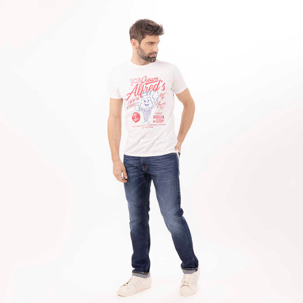 Bowery Nyc MAN'S "ALFRED'S" CREWNECK SHORT SLEEVE T-SHIRT - SLUB JERSEY