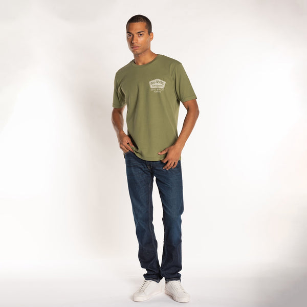 Bowery Nyc MAN'S "BIG WAVE" CREW NECK S/S T-SHIRT - HEAVY JERSEY - RELAXED FIT