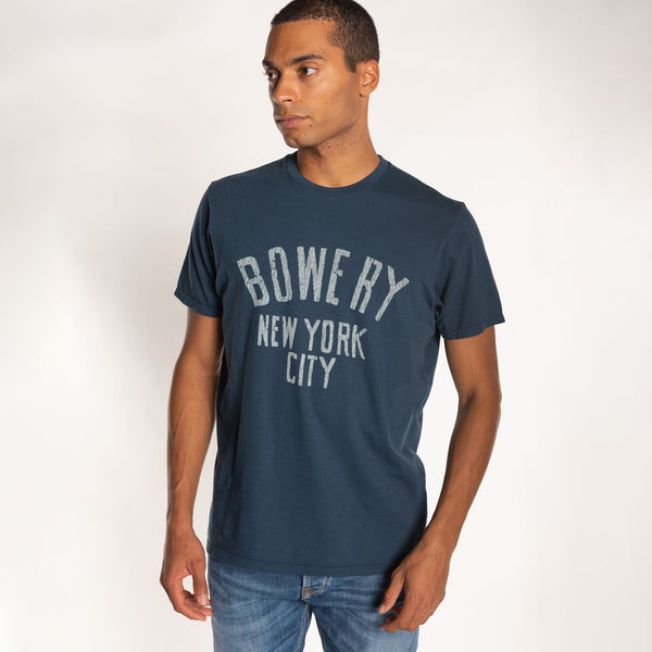 Bowery Nyc MAN'S "BOWERY NYC" S/S CREWNECK TSHIRT - SLUB JERSEY