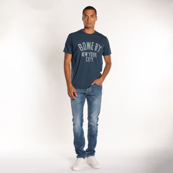 Bowery Nyc MAN'S "BOWERY NYC" S/S CREWNECK TSHIRT - SLUB JERSEY