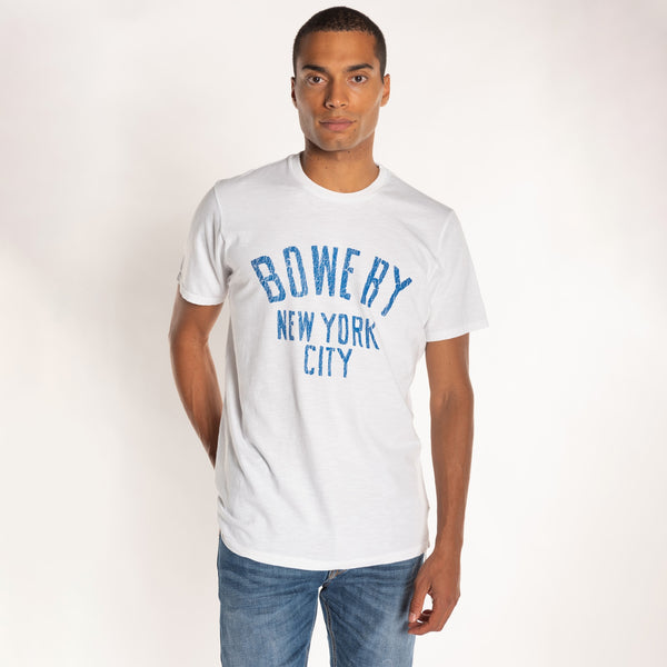 Bowery Nyc MAN'S "BOWERY NYC" S/S CREWNECK TSHIRT - SLUB JERSEY