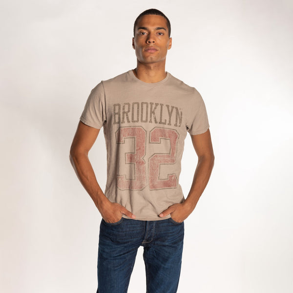 Bowery Nyc MAN'S "BROOKLYN 32" CREW NECK S/S T-SHIRT - SLUB JERSEY