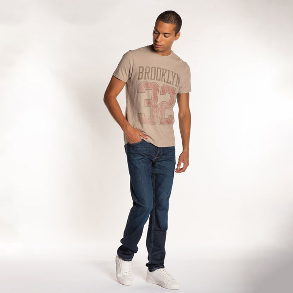 Bowery Nyc MAN'S "BROOKLYN 32" CREW NECK S/S T-SHIRT - SLUB JERSEY