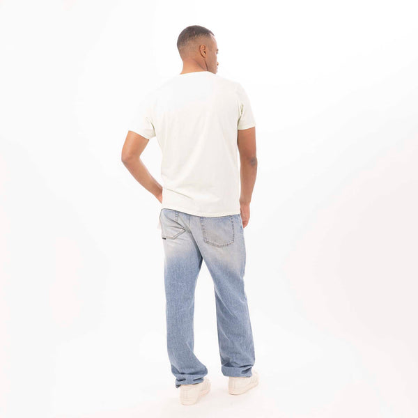 Bowery Nyc MAN'S "CALIFORNIA" CREWNECK SHORT SLEEVE T-SHIRT - VINTAGE JERSEY