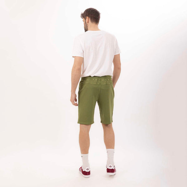 Bowery Nyc MAN'S ESSENTIAL COMBED FLEECE SWEAT SHORT - GARMENT DYED