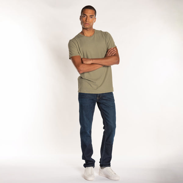 Bowery Nyc MAN'S ESSENTIAL CREWNECK SHORT SLEEVE T-SHIRT - SLUB JERSEY