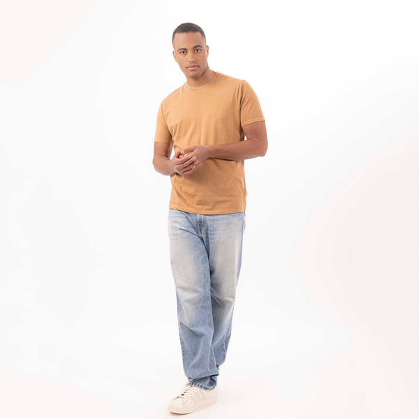 Bowery Nyc MAN'S ESSENTIAL CREWNECK SHORT SLEEVE T-SHIRT - VINTAGE JERSEY