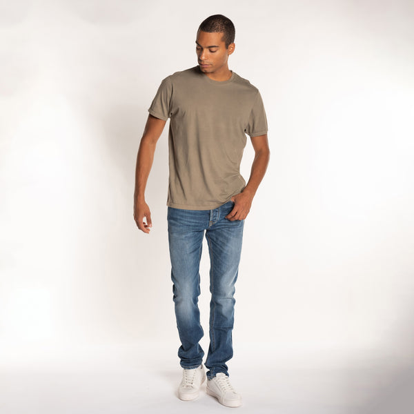 Bowery Nyc MAN'S ESSENTIAL S/S CREWNECK TSHIRT - VINTAGE JERSEY