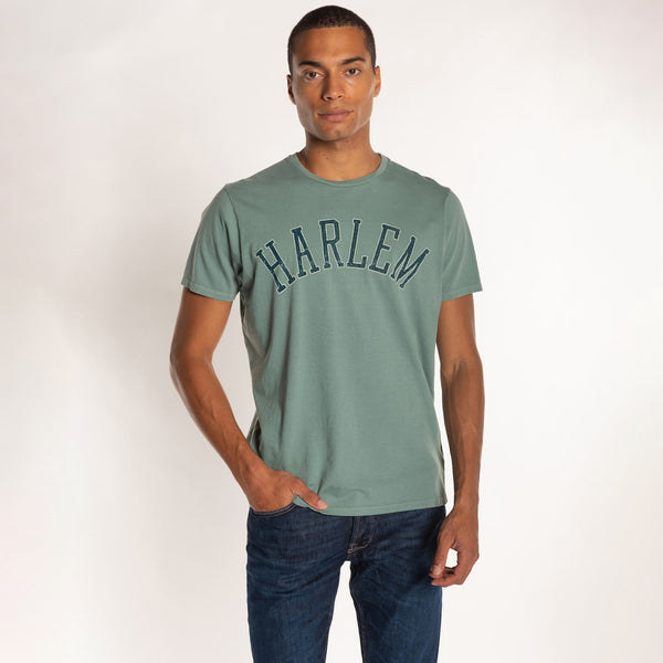 Bowery Nyc MAN'S "HARLEM" CREW NECK S/S T-SHIRT - VINTAGE JERSEY- REGULAR FIT