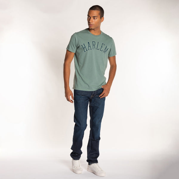 Bowery Nyc MAN'S "HARLEM" CREW NECK S/S T-SHIRT - VINTAGE JERSEY- REGULAR FIT