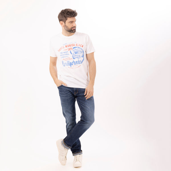 Bowery Nyc MAN'S "HOME OF ROCK" CREWNECK SHORT SLEEVE T-SHIRT - VINTAGE JERSEY