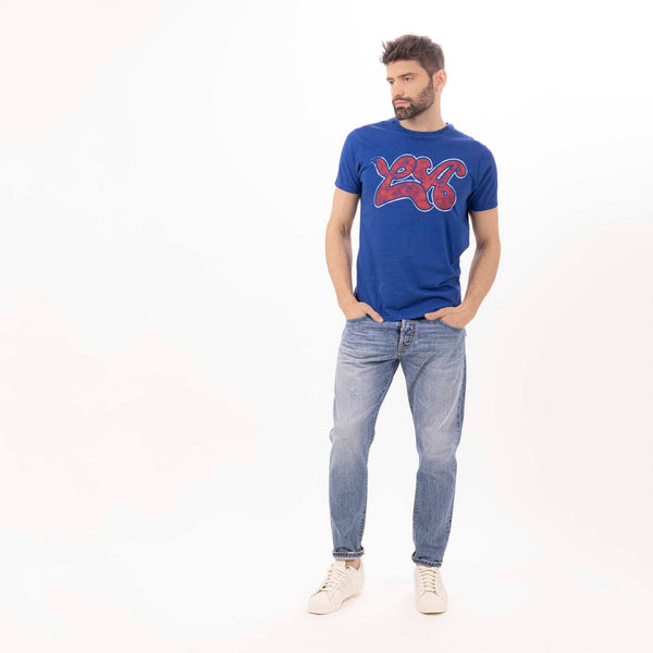 Bowery Nyc MAN'S "LA" CREWNECK SHORT SLEEVE T-SHIRT - VINTAGE JERSEY