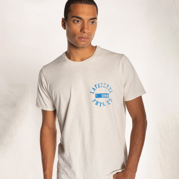 bowery nyc MAN'S "LAFAYETTE" S/S CREWNECK TSHIRT - VINTAGE JERSEY