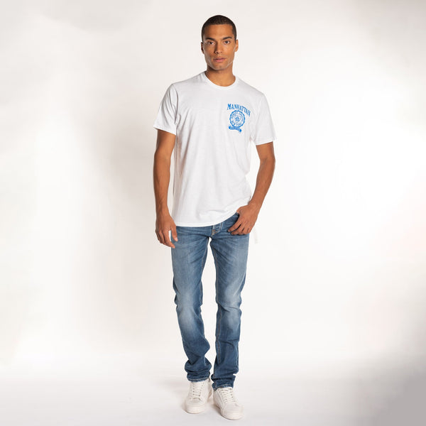 Bowery Nyc MAN'S "MANHATTAN CUORE" S/S CREWNECK TSHIRT - SLUB JERSEY