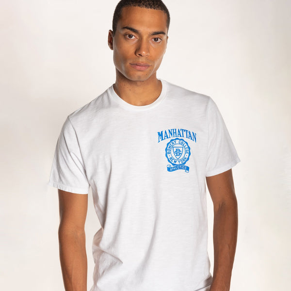 bowery nyc MAN'S "MANHATTAN CUORE" S/S CREWNECK TSHIRT - SLUB JERSEY
