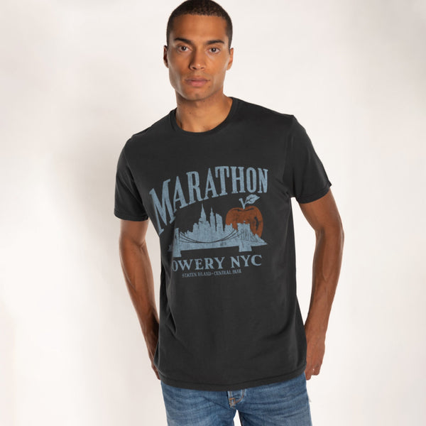 bowery nyc MAN'S "MARATHON" S/S CREWNECK TSHIRT - VINTAGE JERSEY bowery nyc MAN'S "MARATHON" S/S CREWNECK TSHIRT - VINTAGE JERSEY