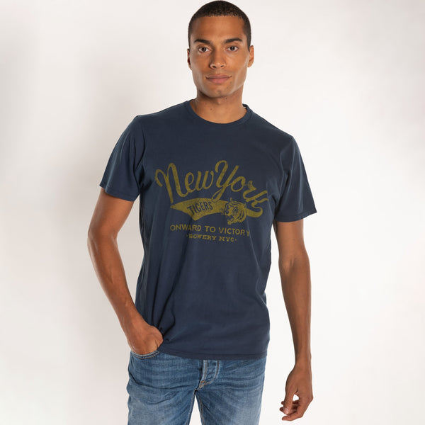 Bowery Nyc MAN'S "NEW YORK" S/S CREWNECK TSHIRT - VINTAGE JERSEY