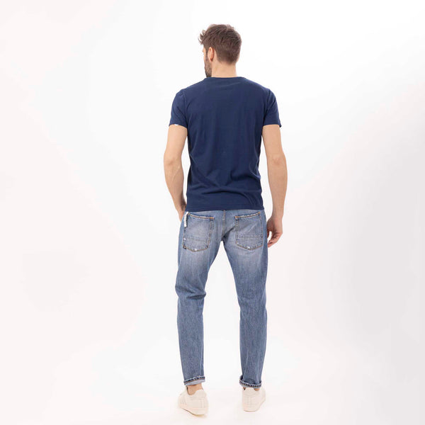 Bowery Nyc MAN'S "PACIFIC COAST" CREWNECK SHORT SLEEVE T-SHIRT - VINTAGE JERSEY