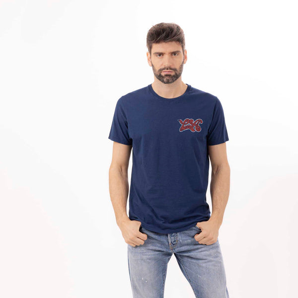 bowery nyc MAN'S "SMALL LA" CREWNECK SHORT SLEEVE T-SHIRT - SLUB JERSEY