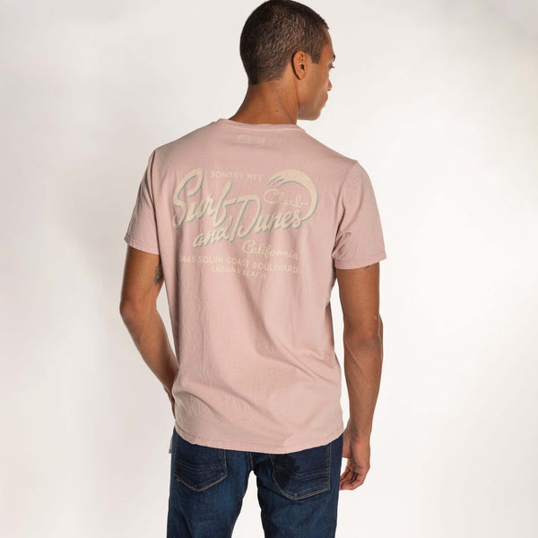 Bowery Nyc MAN'S "SURF AND DUNES" CREW NECK S/S T-SHIRT - VINTAGE JERSEY- REGULAR FIT