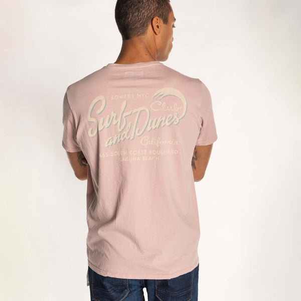 Bowery Nyc MAN'S "SURF AND DUNES" CREW NECK S/S T-SHIRT - VINTAGE JERSEY- REGULAR FIT