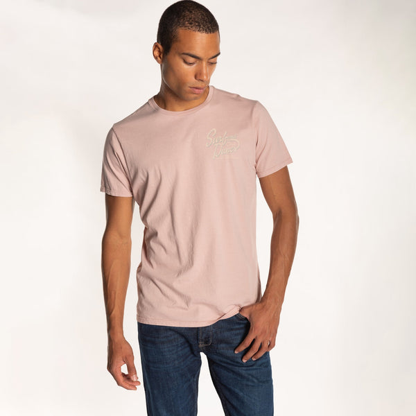 bowery nyc MAN'S "SURF AND DUNES" CREW NECK S/S T-SHIRT - VINTAGE JERSEY- REGULAR FIT