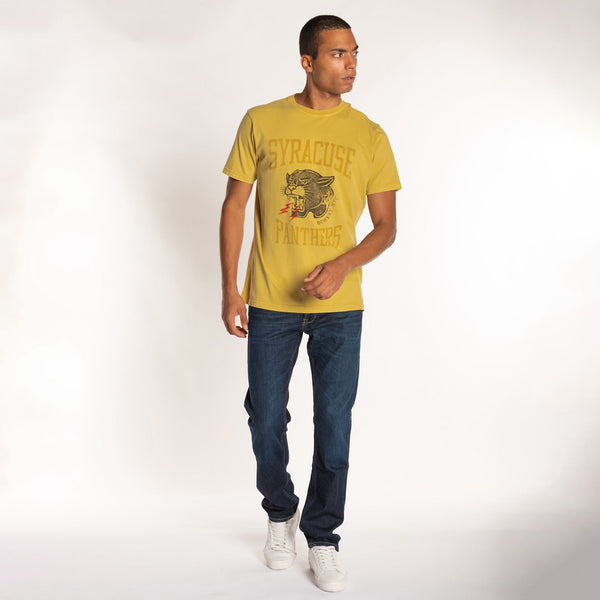 bowery Nyc MAN'S "SYRACUSE PANTHERS" CREW NECK S/S T-SHIRT - SOFT JERSEY - REGULAR FIT