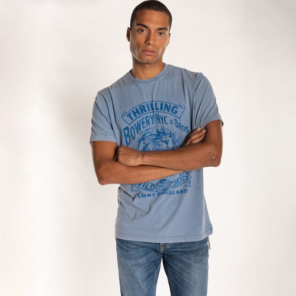 Bowery Nyc MAN'S "THRILLING" CREW NECK S/S T-SHIRT - SOFT JERSEY - REGULAR FIT