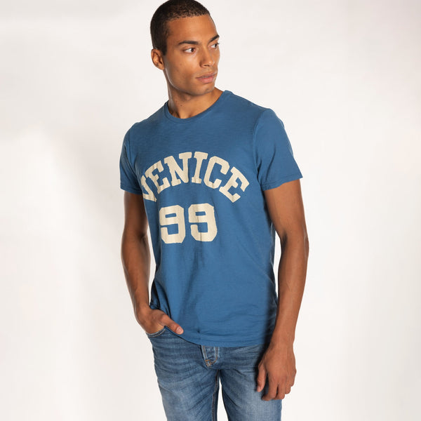 Bowery Nyc MAN'S "VENICE 99" CREW NECK S/S T-SHIRT - SLUB JERSEY