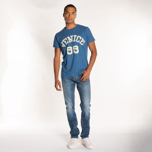 Bowery Nyc MAN'S "VENICE 99" CREW NECK S/S T-SHIRT - SLUB JERSEY