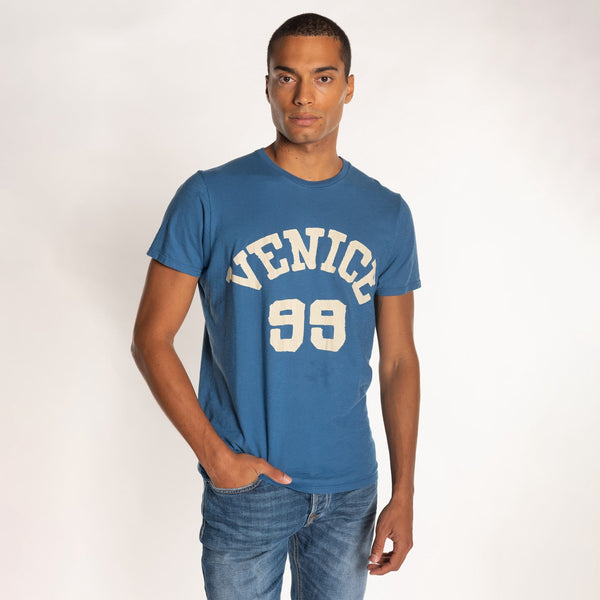 bowery nyc MAN'S "VENICE 99" CREW NECK S/S T-SHIRT - SLUB JERSEY bowery nyc MAN'S "VENICE 99" CREW NECK S/S T-SHIRT - SLUB JERSEY