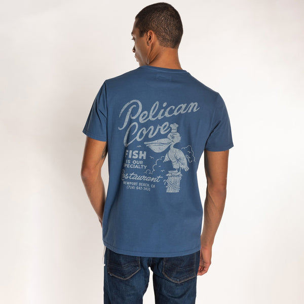 Bowery Nyc MANS' "PELICAN COVE" CREW NECK S/S T-SHIRT - VINTAGE JERSEY- REGULAR FIT