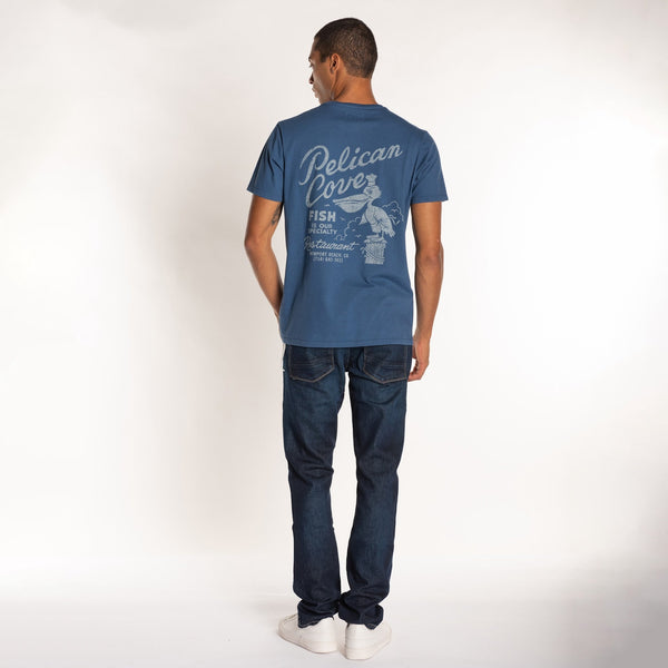 Bowery Nyc MANS' "PELICAN COVE" CREW NECK S/S T-SHIRT - VINTAGE JERSEY- REGULAR FIT